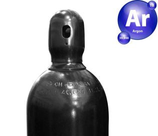 ARGON 100% / ARGON MIX 125CF Refill + Cylinder