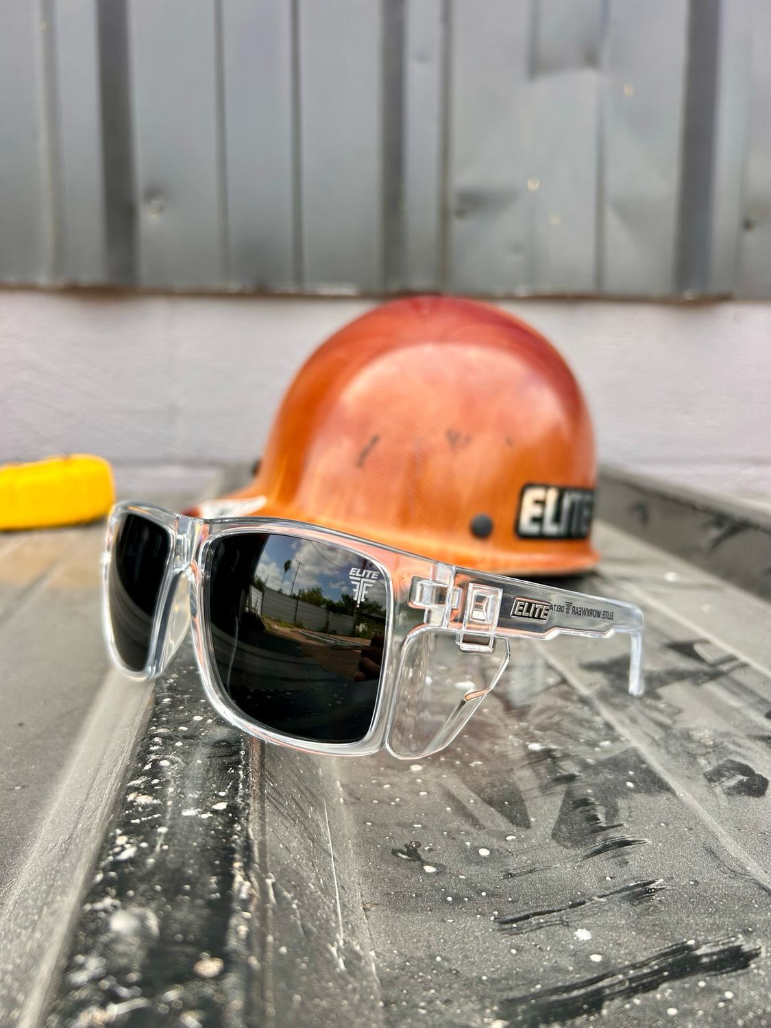 DELTA CLEAR FRAME BLACK LENS