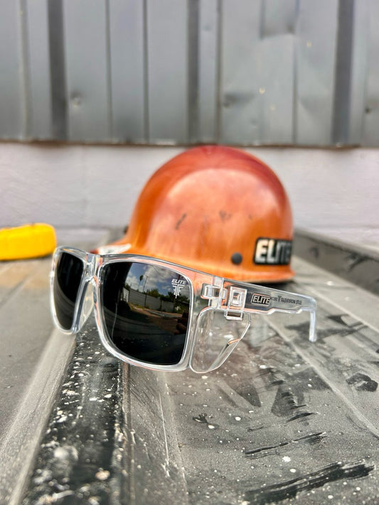 DELTA CLEAR FRAME BLACK LENS