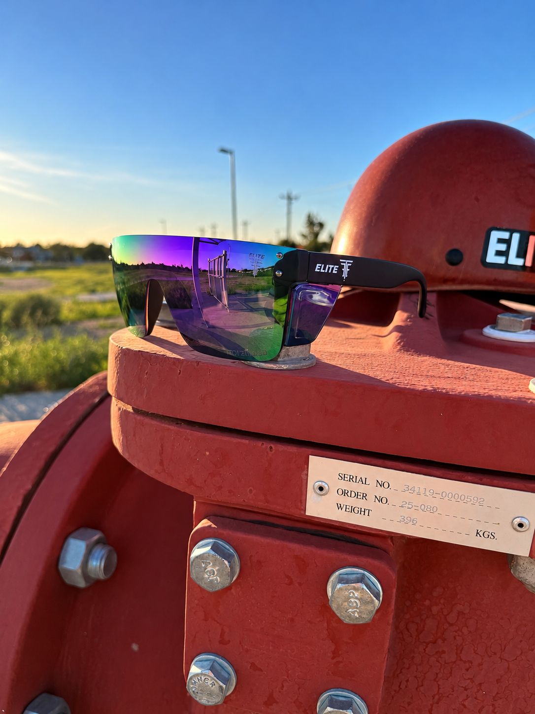 ELITE SAFETY GLASSES Z87.1 PURPLE